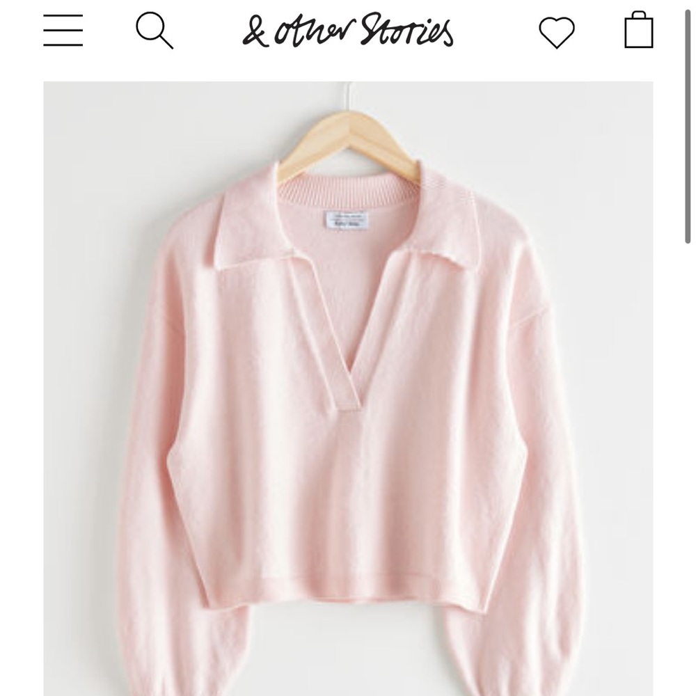 & other stories Light pink sweater